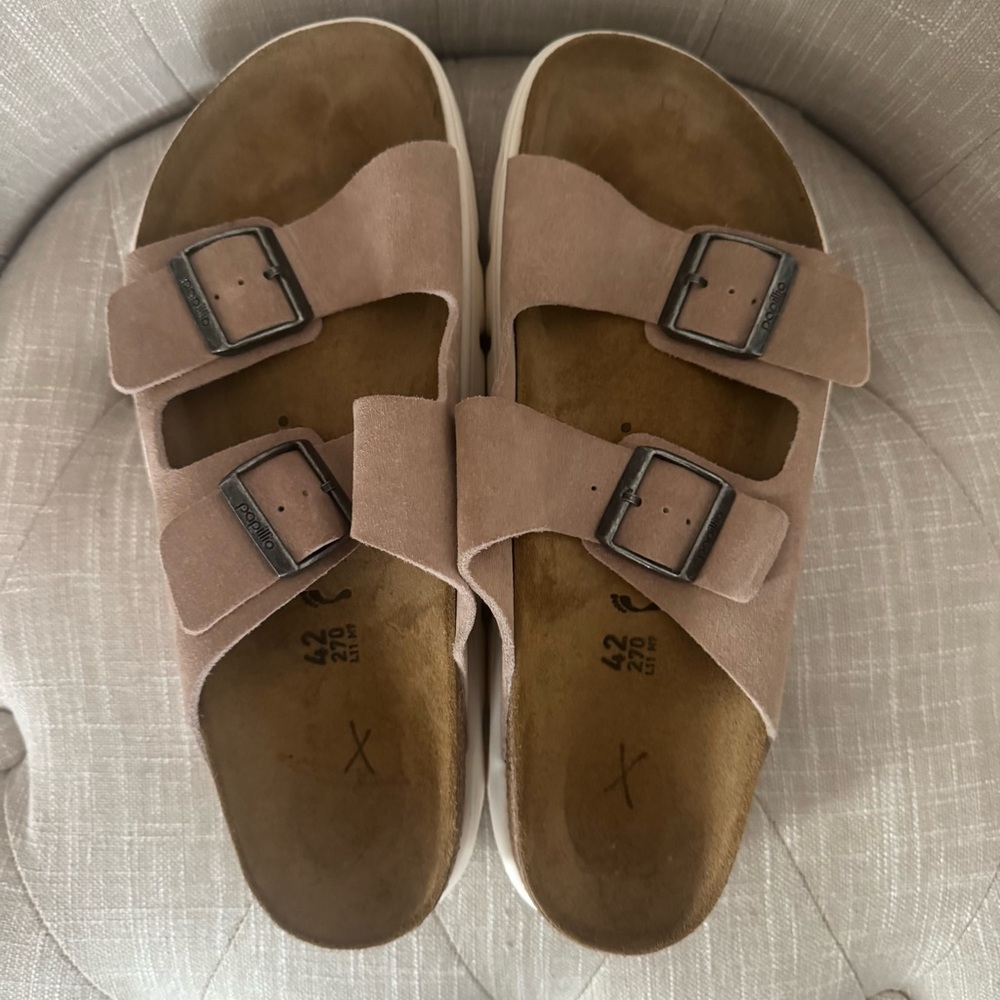 Birkenstock Papillon Arizona Chunky Suede Leather - Picture 4 of 6